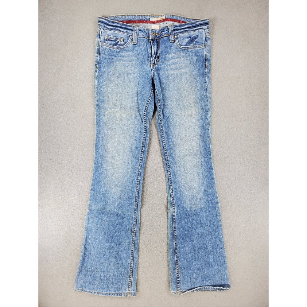 Refuge Bootcut Jeans Womens 9L Blue Light Wash Good Low Rise Stretch GT-2101CR34